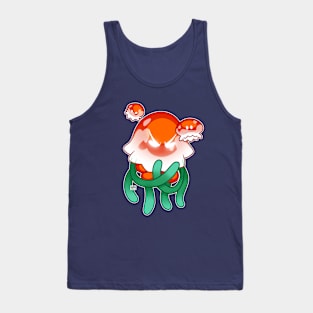 Red Jellyfish Mommy Tank Top